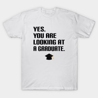 Looking at a graduate T-Shirt